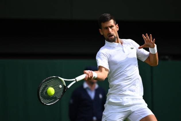 Wimbledom Championships Day 1 Novak Djokovic (SRB) plays his first round match at the 2023 Wimbledon Championships at the AELTC in London, UK on July 3, 2023. Photo by Corinne Dubreuil ABACAPRESS.COM London United Kingdom  Copyright: xDubreuilxCorinne ABACAx 859389_040 DubreuilxCorinne ABACAx 859389_040