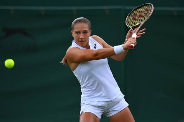 Wimbledom Championships Day 1 Dinae Parry (FRA) plays her first round match at the 2023 Wimbledon Championships at the AELTC in London, UK on July 3, 2023. Photo by Corinne Dubreuil ABACAPRESS.COM London United Kingdom  Copyright: xDubreuilxCorinne ABACAx 859389_089 DubreuilxCorinne ABACAx 859389_089