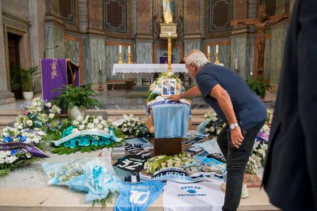 Football, Italy, Solemn funeral of Vincenzo D Amico in Rome