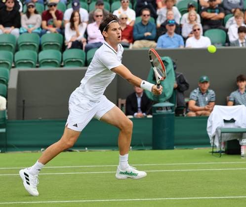 TENNIS - Wimbledon 2023 LONDON,ENGLAND,04.JUL.23 - TENNIS - ATP, Tennis Herren World Tour, Wimbledon, Grand Slam. Image shows Dominic Thiem AUT).  GEPAxpictures xAlanxGrieves