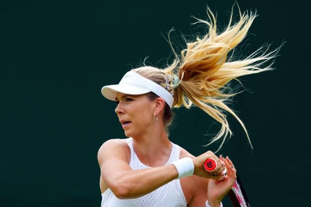 Mandatory Credit: Photo by Javier Garcia Shutterstock (13995877cz) Katie Boulter during her first round match Wimbledon Tennis Championships, Day 2, The All England Lawn Tennis and Croquet Club, London, UK - 04 Jul 2023 Wimbledon Tennis Championships, Day 2, The All England Lawn Tennis and Croquet Club, London, UK - 04 Jul 2023  Copyright: xJavierxGarcia Shutterstockx 13995877cz