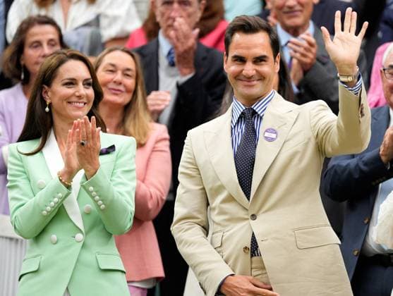Tennis, Wimbledon, Day 2, Roger Federer in the Royal Box