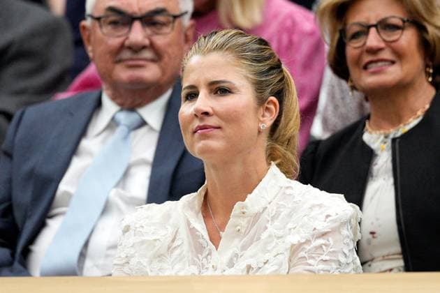 Mandatory Credit: Photo by Dave Shopland Shutterstock (13995876bd) Mirka Federer watching the action from the Royal Box on Centre Court Wimbledon Tennis Championships, Day 2, The All England Lawn Tennis and Croquet Club, London, UK - 04 Jul 2023 Wimbledon Tennis Championships, Day 2, The All England Lawn Tennis and Croquet Club, London, UK - 04 Jul 2023  Copyright: xDavexShopland Shutterstockx 13995876bd
