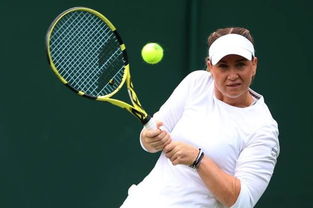The Championships Wimbledon 2023- DAY 1- 04 07 2023 Great Britain, London, All England Lawn Tennis Club, The Championships Wimbledon 2023 - DAY 1- 04 07 2023 Belgian player Ysaline Bonaventure (BEL) pictured during her first round against Bai Zhuoxuan (CHN) in London , All England Lawn Tennis Club at The Championships Wimbledon 2023 LONDON GREAT BRITAIN  Copyright: xMélaniexJeusettex