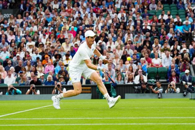 Mandatory Credit: Photo by Javier Garcia Shutterstock (13995877hv) Andy Murray during his first round match Wimbledon Tennis Championships, Day 2, The All England Lawn Tennis and Croquet Club, London, UK - 04 Jul 2023 Wimbledon Tennis Championships, Day 2, The All England Lawn Tennis and Croquet Club, London, UK - 04 Jul 2023  Copyright: xJavierxGarcia Shutterstockx 13995877hv