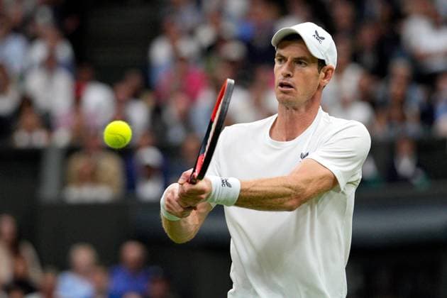 Mandatory Credit: Photo by Dave Shopland Shutterstock (13995876fj) Andy Murray during his first round match Wimbledon Tennis Championships, Day 2, The All England Lawn Tennis and Croquet Club, London, UK - 04 Jul 2023 Wimbledon Tennis Championships, Day 2, The All England Lawn Tennis and Croquet Club, London, UK - 04 Jul 2023  Copyright: xDavexShopland Shutterstockx 13995876fj