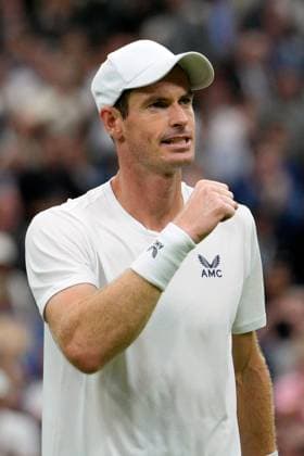 Mandatory Credit: Photo by Dave Shopland Shutterstock (13995876fx) Andy Murray celebrates victory in his first round match Wimbledon Tennis Championships, Day 2, The All England Lawn Tennis and Croquet Club, London, UK - 04 Jul 2023 Wimbledon Tennis Championships, Day 2, The All England Lawn Tennis and Croquet Club, London, UK - 04 Jul 2023  Copyright: xDavexShopland Shutterstockx 13995876fx
