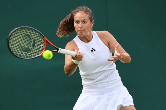 TENNIS - Wimbledon 2023 LONDON,ENGLAND,04.JUL.23 - TENNIS - WTA, Tennis Damen Tour, Wimbledon, Grand Slam. Image shows Daria Kasatkina (RUS).  GEPAxpictures xAlanxGrieves