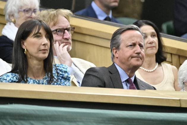 Tennis : Wimbledon 2023 - Angleterre - David Cameron - Tennis : Wimbledon 2023 - Angleterre- 04 07 23 ChrysleneCaillaud Panoramic  