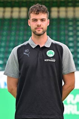 04 07 2023 SpVgg Greuther Fürth Kleeblatt Spielvereinigung 2 Fussball Bundesliga Saison 2023 2024 photo appointment portrait appointment presentation press appointment single photo portrait portrait head shot Bjarne Oslender video analysis SpVgg Greuther Fürth