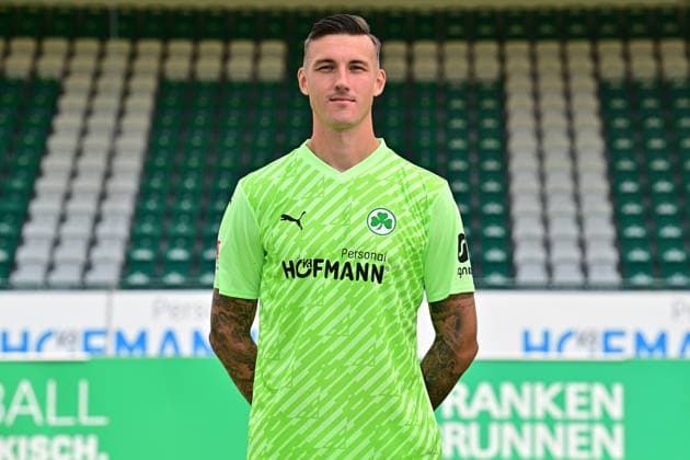04 07 2023 SpVgg Greuther Fürth Kleeblatt Spielvereinigung 2 Football Bundesliga Season 2023 2024 photo appointment portrait appointment presentation press appointment single photo portrait portrait header Andreas Linde 1, SpVgg Greuther Fürth