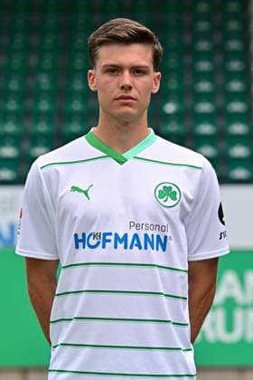 04 07 2023 SpVgg Greuther Fürth Kleeblatt Spielvereinigung 2 football Bundesliga season 2023 2024 photo appointment portrait appointment presentation press appointment single photo portrait portrait headshot Sidney Raebiger 6, SpVgg Greuther Fürth