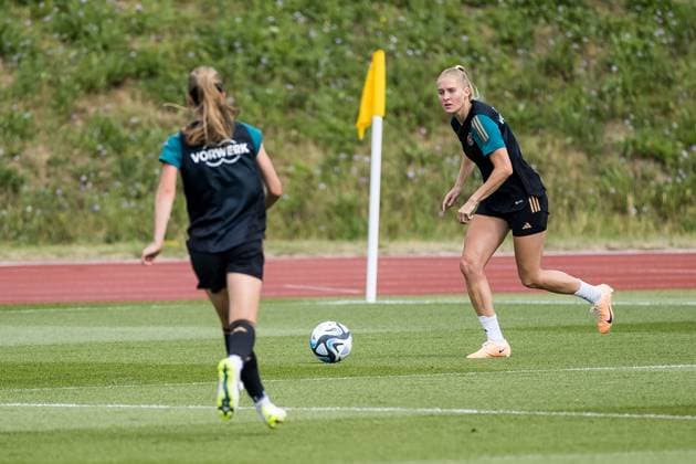 Training DFB Women 04 07 2023 Janina Minge Germany, 29 Open training with fans DFB Women, Herzogenaurach, adidas Homeground Copyright: xBEAUTIFULxSPORTS Wunderlx