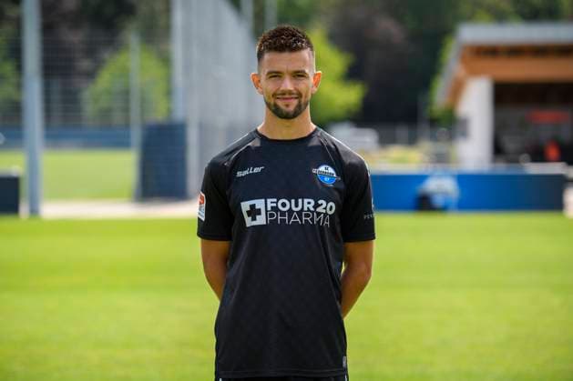 Visar Musliu SC Paderborn 07 2 BL, Porträttermin 2023 2024, Copyright: xNeundorf Kirchner-Mediax