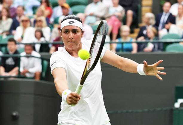 TENNIS - Wimbledon 2023 LONDON,ENGLAND,05.JUL.23 - TENNIS - ATP, Tennis Herren World Tour, Wimbledon, Grand Slam. Image shows Ons Jabeur (TUN).  GEPAxpictures xAlanxGrieves