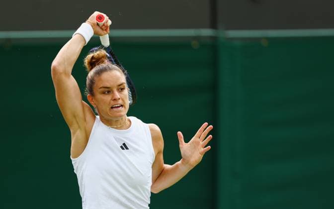 Mandatory Credit: Photo by Simon Dael Shutterstock (13995914k) Maria Sakkari Wimbledon Tennis Championships, Day 3, The All England Lawn Tennis and Croquet Club, London, UK - 05 Jul 2023 Wimbledon Tennis Championships, Day 3, The All England Lawn Tennis and Croquet Club, London, UK - 05 Jul 2023  Copyright: xSimonxDael Shutterstockx 13995914k