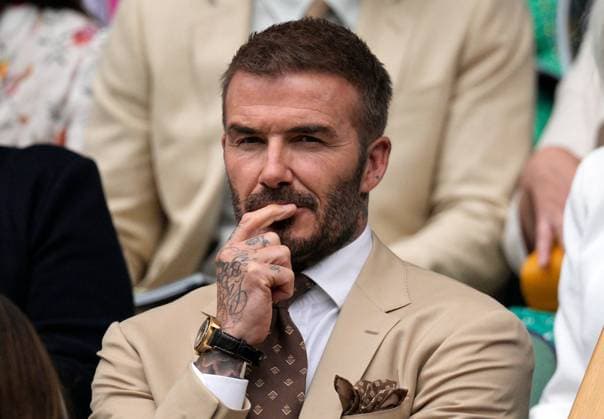 Mandatory Credit: Photo by Dave Shopland Shutterstock (13995910k) David Beckham watching the action from the Royal Box Wimbledon Tennis Championships, Day 3, The All England Lawn Tennis and Croquet Club, London, UK - 05 Jul 2023 Wimbledon Tennis Championships, Day 3, The All England Lawn Tennis and Croquet Club, London, UK - 05 Jul 2023  Copyright: xDavexShopland Shutterstockx 13995910k