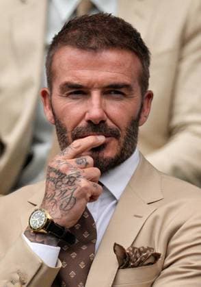 Mandatory Credit: Photo by Dave Shopland Shutterstock (13995910m) David Beckham watching the action from the Royal Box Wimbledon Tennis Championships, Day 3, The All England Lawn Tennis and Croquet Club, London, UK - 05 Jul 2023 Wimbledon Tennis Championships, Day 3, The All England Lawn Tennis and Croquet Club, London, UK - 05 Jul 2023  Copyright: xDavexShopland Shutterstockx 13995910m