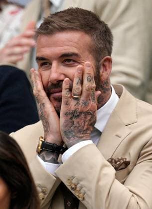 Mandatory Credit: Photo by Dave Shopland Shutterstock (13995910z) David Beckham watching the action from the Royal Box Wimbledon Tennis Championships, Day 3, The All England Lawn Tennis and Croquet Club, London, UK - 05 Jul 2023 Wimbledon Tennis Championships, Day 3, The All England Lawn Tennis and Croquet Club, London, UK - 05 Jul 2023  Copyright: xDavexShopland Shutterstockx 13995910z