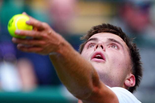Mandatory Credit: Photo by Javier Garcia Shutterstock (13995913ay) Arthur Fery during his first round match Wimbledon Tennis Championships, Day 3, The All England Lawn Tennis and Croquet Club, London, UK - 05 Jul 2023 Wimbledon Tennis Championships, Day 3, The All England Lawn Tennis and Croquet Club, London, UK - 05 Jul 2023  Copyright: xJavierxGarcia Shutterstockx 13995913ay