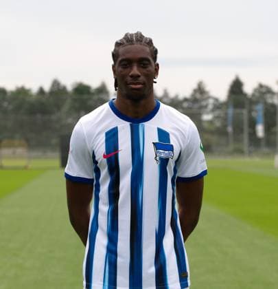 Kelian Nsona Hertha BSC Hertha BSC 2 Bundesliga, Porträttermin 2023 2024, 05 07 2023, Copyright: xSebastianxRäppold MatthiasxKochx