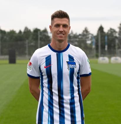 Krzysztof Piatek Hertha BSC Hertha BSC 2 Bundesliga, Porträttermin 2023 2024, 05 07 2023, Copyright: xSebastianxRäppold MatthiasxKochx
