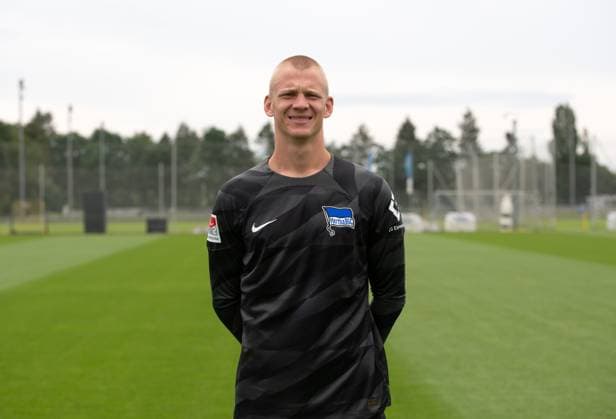Goalkeeper Oliver Christensen Hertha BSC Hertha BSC 2 Bundesliga, portrait date 2023 2024, 05 07 2023, Copyright: xSebastianxRäppold MatthiasxKochx