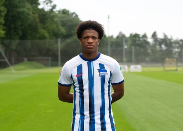 Jessic Ngankam Hertha BSC Hertha BSC 2 Bundesliga, Porträttermin 2023 2024, 05 07 2023, Copyright: xSebastianxRäppold MatthiasxKochx