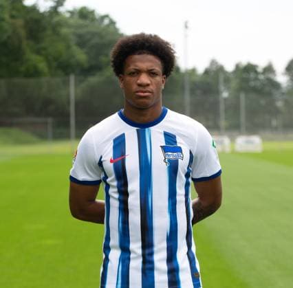 Jessic Ngankam Hertha BSC Hertha BSC 2 Bundesliga, Porträttermin 2023 2024, 05 07 2023, Copyright: xSebastianxRäppold MatthiasxKochx
