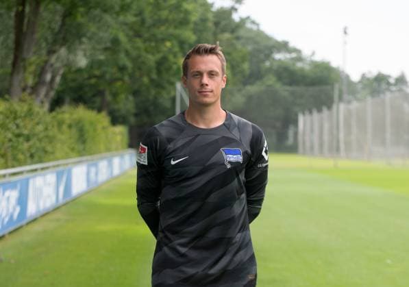 Goalkeeper Alexander Schwolow Hertha BSC Hertha BSC 2 Bundesliga, portrait date 2023 2024, 05 07 2023, Copyright: xSebastianxRäppold MatthiasxKochx
