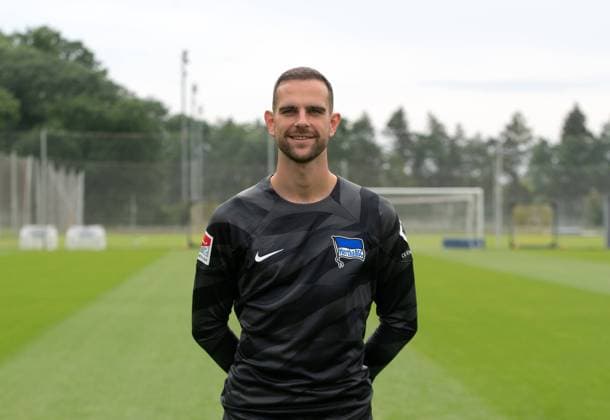 Goalkeeper Marius Gersbeck Hertha BSC Hertha BSC 2 Bundesliga, Porträttermin 2023 2024, 05 07 2023, Copyright: xSebastianxRäppold MatthiasxKochx
