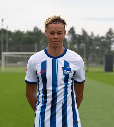 Derry Scherhant Hertha BSC Hertha BSC 2 Bundesliga, Porträttermin 2023 2024, 05 07 2023, Copyright: xSebastianxRäppold MatthiasxKochx