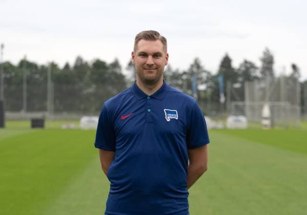 Game analyst Etienne Dzwonkowsky Hertha BSC Hertha BSC 2 Bundesliga, Porträttermin 2023 2024, 05 07 2023, Copyright: xSebastianxRäppold MatthiasxKochx