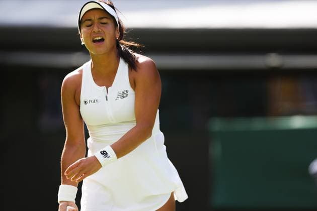 Mandatory Credit: Photo by Ella Ling Shutterstock (13995906ah) Heather Watson Wimbledon Tennis Championships, Day 3, The All England Lawn Tennis and Croquet Club, London, UK - 05 Jul 2023 Wimbledon Tennis Championships, Day 3, The All England Lawn Tennis and Croquet Club, London, UK - 05 Jul 2023  Copyright: xEllaxLing Shutterstockx 13995906ah