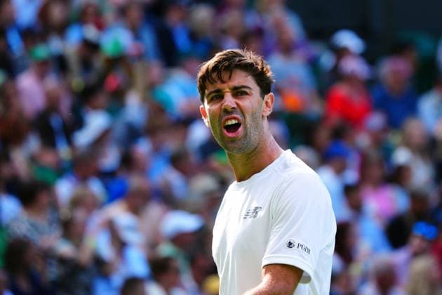 Mandatory Credit: Photo by Javier Garcia Shutterstock (13995913ds) Jordan Thompson during his second round match Wimbledon Tennis Championships, Day 3, The All England Lawn Tennis and Croquet Club, London, UK - 05 Jul 2023 Wimbledon Tennis Championships, Day 3, The All England Lawn Tennis and Croquet Club, London, UK - 05 Jul 2023  Copyright: xJavierxGarcia Shutterstockx 13995913ds