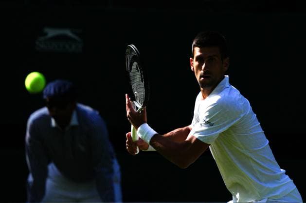 Mandatory Credit: Photo by Javier Garcia Shutterstock (13995913dp) Novak Djokovic during his second round match Wimbledon Tennis Championships, Day 3, The All England Lawn Tennis and Croquet Club, London, UK - 05 Jul 2023 Wimbledon Tennis Championships, Day 3, The All England Lawn Tennis and Croquet Club, London, UK - 05 Jul 2023  Copyright: xJavierxGarcia Shutterstockx 13995913dp