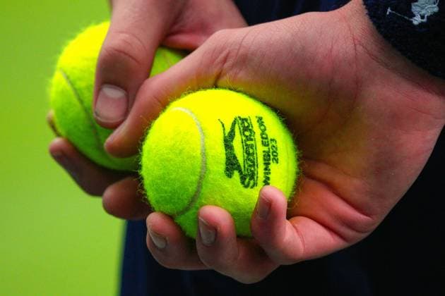 Mandatory Credit: Photo by Javier Garcia Shutterstock (13995913du) Tennis Balls Wimbledon Tennis Championships, Day 3, The All England Lawn Tennis and Croquet Club, London, UK - 05 Jul 2023 Wimbledon Tennis Championships, Day 3, The All England Lawn Tennis and Croquet Club, London, UK - 05 Jul 2023  Copyright: xJavierxGarcia Shutterstockx 13995913du