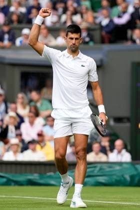 Mandatory Credit: Photo by Dave Shopland Shutterstock (13995910hy) Novak Djokovic during his second round match Wimbledon Tennis Championships, Day 3, The All England Lawn Tennis and Croquet Club, London, UK - 05 Jul 2023 Wimbledon Tennis Championships, Day 3, The All England Lawn Tennis and Croquet Club, London, UK - 05 Jul 2023  Copyright: xDavexShopland Shutterstockx 13995910hy
