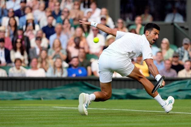 Mandatory Credit: Photo by Dave Shopland Shutterstock (13995910in) Novak Djokovic during his second round match Wimbledon Tennis Championships, Day 3, The All England Lawn Tennis and Croquet Club, London, UK - 05 Jul 2023 Wimbledon Tennis Championships, Day 3, The All England Lawn Tennis and Croquet Club, London, UK - 05 Jul 2023  Copyright: xDavexShopland Shutterstockx 13995910in