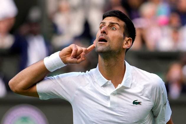 Sport Bilder des Tages Mandatory Credit: Photo by Dave Shopland Shutterstock (13995910ix) Novak Djokovic celebrates victory in his second round match Wimbledon Tennis Championships, Day 3, The All England Lawn Tennis and Croquet Club, London, UK - 05 Jul 2023 Wimbledon Tennis Championships, Day 3, The All England Lawn Tennis and Croquet Club, London, UK - 05 Jul 2023  Copyright: xDavexShopland Shutterstockx 13995910ix