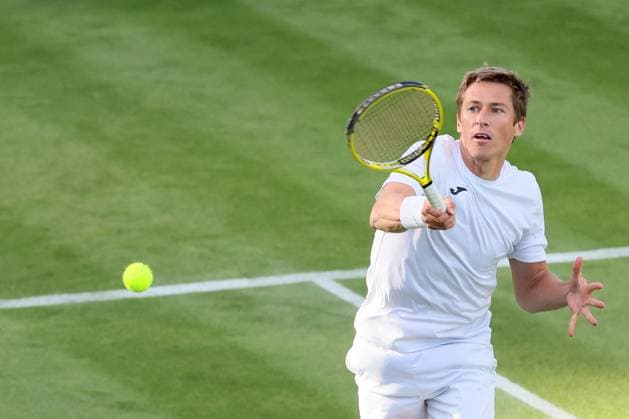 The Championships Wimbledon 2023- DAY 3- 05 07 2023 Great Britain, London, All England Lawn Tennis Club, The Championships Wimbledon 2023 - DAY 3- 5 07 2023 Belgian player Kimmer Koppejans (BEL) pictured during his first round against No.16 seed Alex De Minaur (AUS) in London , All England Lawn Tennis Club at The Championships Wimbledon 2023 LONDON GREAT BRITAIN  Copyright: xMélaniexJeusettex