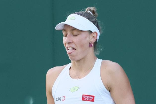 The Championships Wimbledon 2023- DAY 3- 05 07 2023 Great Britain, London, All England Lawn Tennis Club, The Championships Wimbledon 2023 - DAY 3- 5 07 2023 Belgian player Yanina Wickmayer (BEL) pictured during her first round against Russian player Anna Blinkova ( RUS) in London , All England Lawn Tennis Club at The Championships Wimbledon 2023 LONDON GREAT BRITAIN  Copyright: xMélaniexJeusettex
