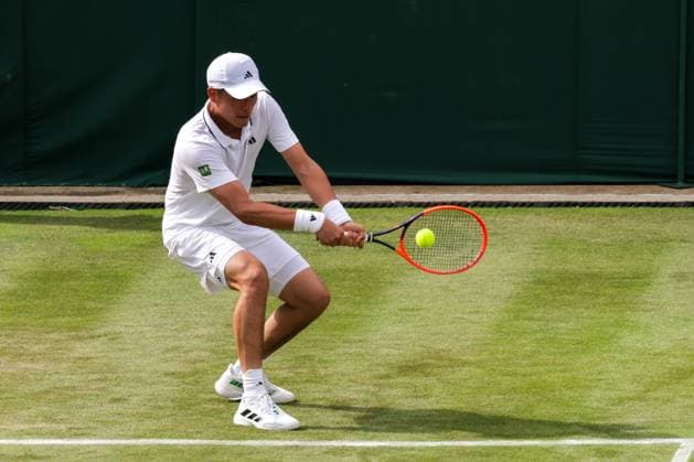 2023 Wimbledon Tournament LONDRES, LO - 05.07.2023: 2023 WIMBLEDON TOURNAMENT - Yibing Wu (CHN) during Wimbledon 2023 Tournament held in London, England. (Photo: Andre Chaco Fotoarena) x2397784x  AndrexChaco