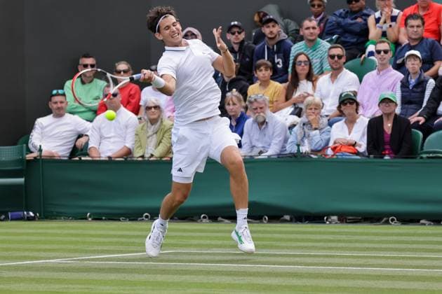 2023 Wimbledon Tournament LONDRES, LO - 05.07.2023: 2023 WIMBLEDON TOURNAMENT - Dominic Thiem (AUT) during the 2023 Wimbledon Tournament held in London, England. (Photo: Andre Chaco Fotoarena) x2397809x  AndrexChaco