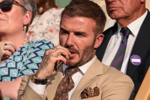 2023 Wimbledon Tournament LONDRES, LO - 05.07.2023: 2023 WIMBLEDON TOURNAMENT - Former football player David Beckham (ING) during Wimbledon Tournament 2023 held in London, England.(ING) during Wimbledon Tournament 2023 held in London, England. (Photo: Andre Chaco Fotoarena) x2397849x  AndrexChaco