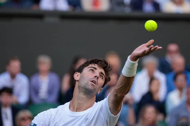 2023 Wimbledon Tournament LONDRES, LO - 05.07.2023: 2023 WIMBLEDON TOURNAMENT - Jordan Thompson (AUS) during the 2023 Wimbledon Tournament held in London, England. (Photo: Andre Chaco Fotoarena) x2397861x  AndrexChaco