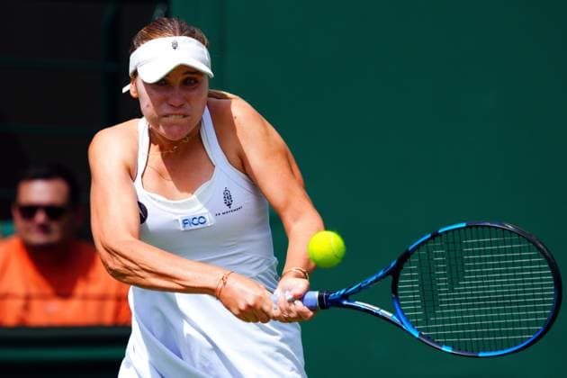 Mandatory Credit: Photo by Javier Garcia Shutterstock (13995919f) Sofia Kenin during her second round match Wimbledon Tennis Championships, Day 4, The All England Lawn Tennis and Croquet Club, London, UK - 06 Jul 2023 Wimbledon Tennis Championships, Day 4, The All England Lawn Tennis and Croquet Club, London, UK - 06 Jul 2023  Copyright: xJavierxGarcia Shutterstockx 13995919f