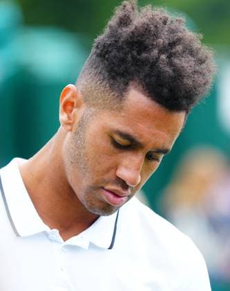 Mandatory Credit: Photo by Javier Garcia Shutterstock (13995919av) Michael Mmoh during his second round match Wimbledon Tennis Championships, Day 4, The All England Lawn Tennis and Croquet Club, London, UK - 06 Jul 2023 Wimbledon Tennis Championships, Day 4, The All England Lawn Tennis and Croquet Club, London, UK - 06 Jul 2023  Copyright: xJavierxGarcia Shutterstockx 13995919av