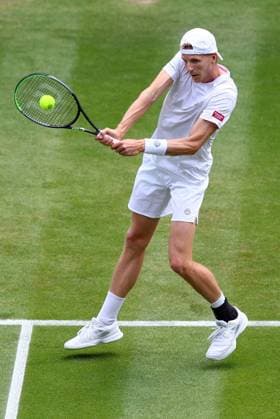 Mandatory Credit: Photo by Simon Dael Shutterstock (13995920ao) Gijs Brouwer during his first round match Wimbledon Tennis Championships, Day 4, The All England Lawn Tennis and Croquet Club, London, UK - 06 Jul 2023 Wimbledon Tennis Championships, Day 4, The All England Lawn Tennis and Croquet Club, London, UK - 06 Jul 2023  Copyright: xSimonxDael Shutterstockx 13995920ao