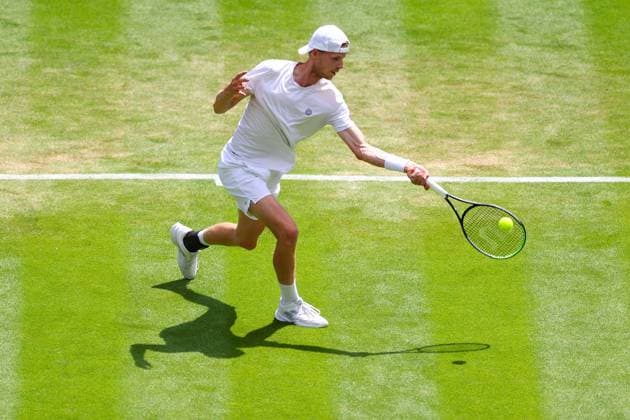 Mandatory Credit: Photo by Simon Dael Shutterstock (13995920as) Gijs Brouwer during his first round match Wimbledon Tennis Championships, Day 4, The All England Lawn Tennis and Croquet Club, London, UK - 06 Jul 2023 Wimbledon Tennis Championships, Day 4, The All England Lawn Tennis and Croquet Club, London, UK - 06 Jul 2023  Copyright: xSimonxDael Shutterstockx 13995920as